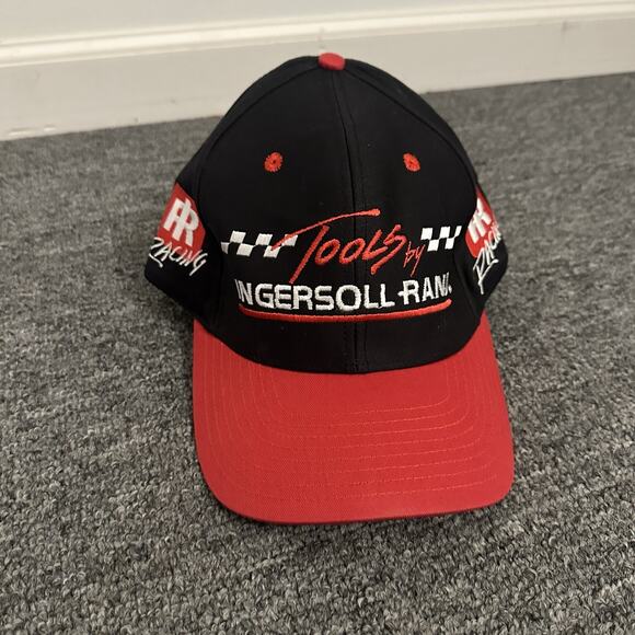 Vintage Tools Ingersoll Rand Racing Adjustable Cap, Black Cotton Cap - Tonkin - Picture 1 of 4